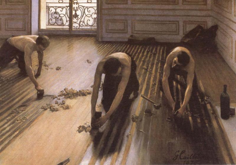 Gustave Caillebotte The Floor Strippers oil painting picture